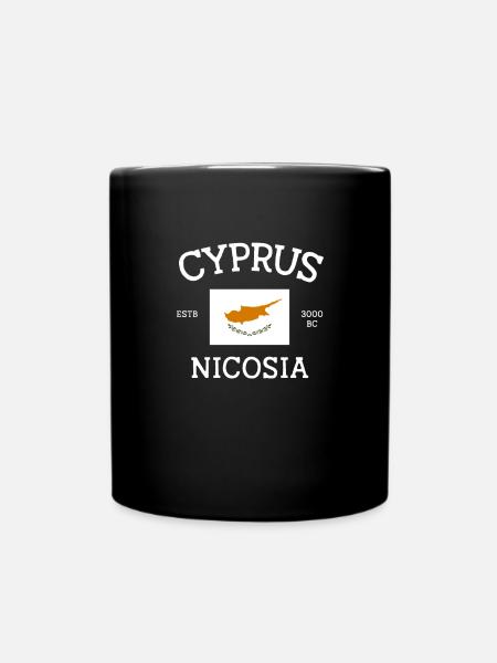 Zypern - Tasse einfarbig - Schwarz