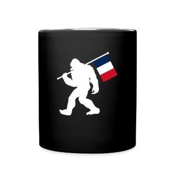 Frankreich - Tasse einfarbig - Schwarz - Vorne