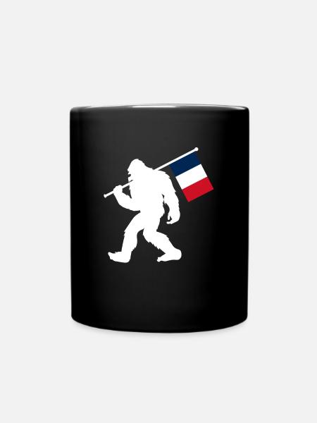 Frankreich - Tasse einfarbig - Schwarz