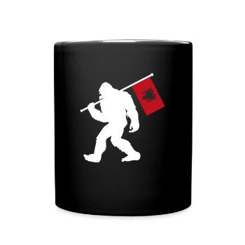 Albanien Bigfoot - Tasse einfarbig - Schwarz - Vorne