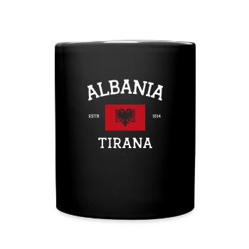 Albanien - Tasse einfarbig - Schwarz - Vorne