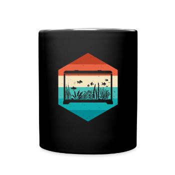 Aquarium - Mug uni - noir - Devant