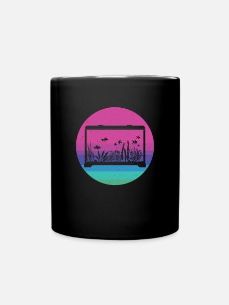 Aquarium - Tasse einfarbig - Schwarz
