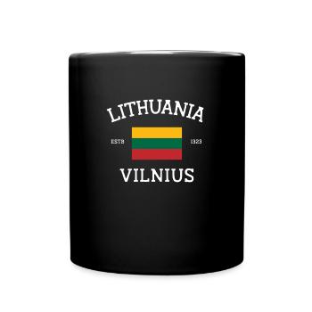 Lithuania - Full Colour Mug - black - Front