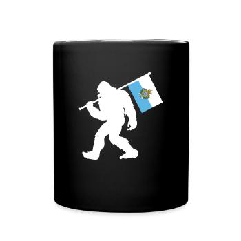 San Marino Bigfoot - Tasse einfarbig - Schwarz - Vorne