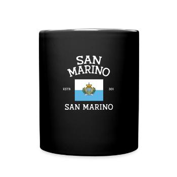San Marino History - Tasse einfarbig - Schwarz - Vorne