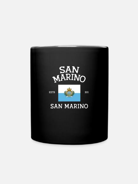 San Marino History - Tasse einfarbig - Schwarz