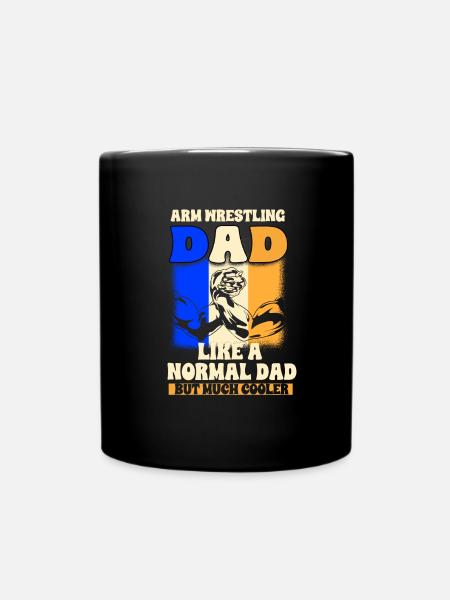 Armdrücken - Tasse einfarbig - Schwarz