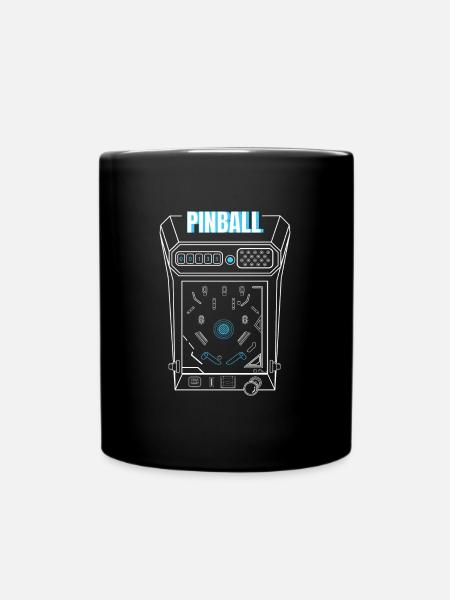 Arcade Pinball Retro - Tasse einfarbig - Schwarz