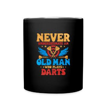 Darts - Tasse einfarbig - Schwarz - Vorne