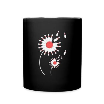 Bowling Flower Bowling Skittles - Full Colour Mug - black - Front