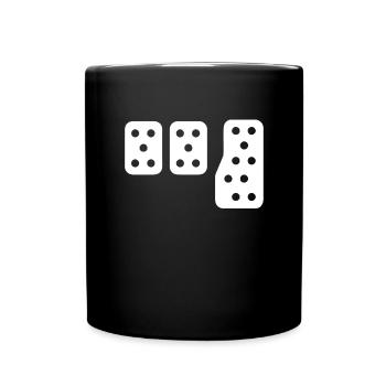Drei Pedale Car Guy Racing Manuell Schaltverschieb - Tasse einfarbig - Schwarz - Vorne