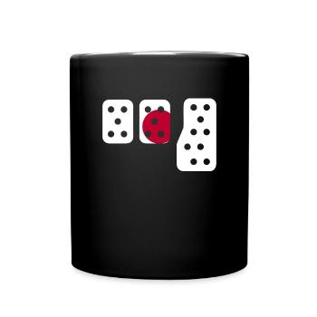 Japanische Autoenthusiast USA Fahnen Sie drei Peda - Tasse einfarbig - Schwarz - Vorne