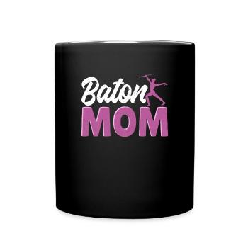 Baton Twirling Baton Twirler Gift - Full Colour Mug - black - Front