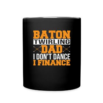 Baton Twirling Baton Twirler Gift - Full Colour Mug - black - Front