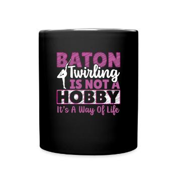 Baton Twirling Baton Twirler Gift - Full Colour Mug - black - Front