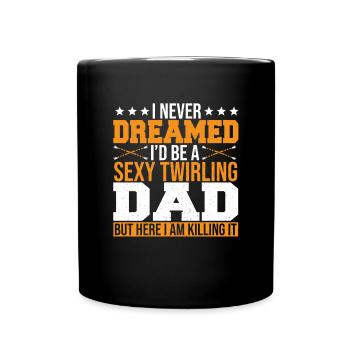 Bâton Twirling Bâton Twirler cadeau - Mug uni - noir - Devant