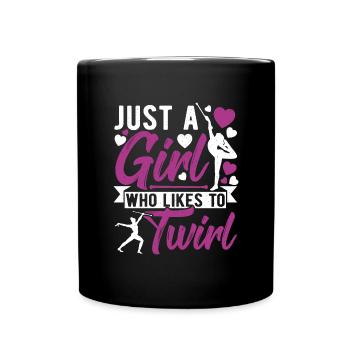 Baton Twirling Baton Twirler Gift - Full Colour Mug - black - Front