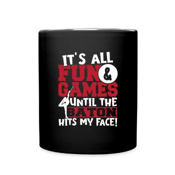 Baton Twirling Baton Twirler Gift - Full Colour Mug - black - Front