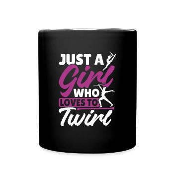 Baton Twirling Baton Twirler Gift - Full Colour Mug - black - Front