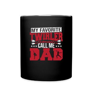 Bâton Twirling Bâton Twirler cadeau - Mug uni - noir - Devant