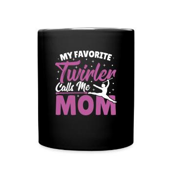 Baton Twirling Baton Twirler Gift - Full Colour Mug - black - Front