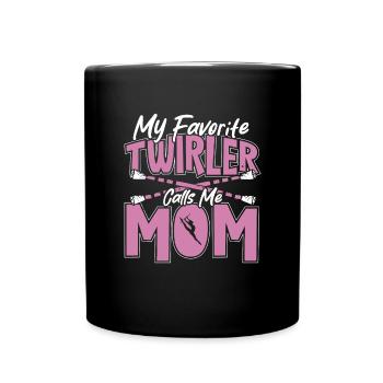 Baton Twirling Baton Twirler Gift - Full Colour Mug - black - Front
