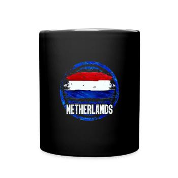 Pays-Bas - Mug uni - noir - Devant