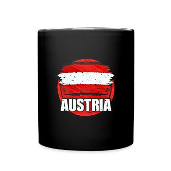 Autriche - Mug uni - noir - Devant