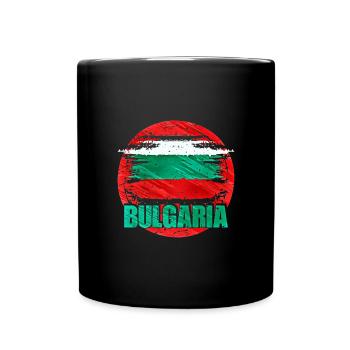 Bulgarien - Tasse einfarbig - Schwarz - Vorne