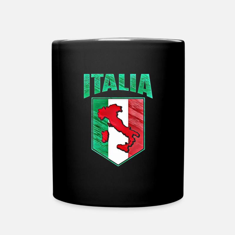 Italien - Tasse einfarbig - Schwarz