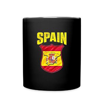 Espagne - Mug uni - noir - Devant