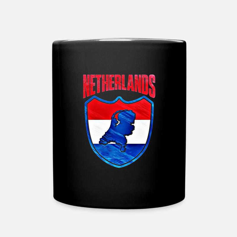 Niederlande - Tasse einfarbig - Schwarz