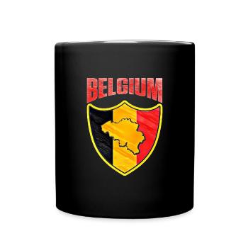 Belgique - Mug uni - noir - Devant