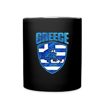 Greece - Full Colour Mug - black - Front