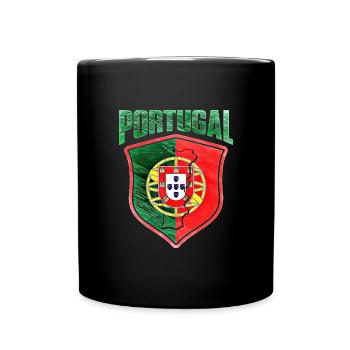 Portugal - Mug uni - noir - Devant
