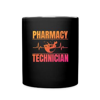 Pharmazie -Techniker Geschenk Frauen Apotheke Tech - Tasse einfarbig - Schwarz - Vorne