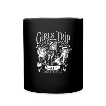 Mädchenreise Salem Witch Occult 1692 Mädchenreise - Tasse einfarbig - Schwarz - Vorne