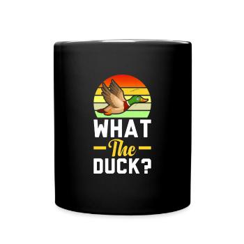What the Duck Is Going On Ducks Flying - Full Colour Mug - black - Front