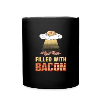 Stuffed With Bacon Pork Lover Eggs Omlete - Full Colour Mug - black - Front
