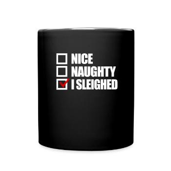 Schönes ungezogen - Tasse einfarbig - Schwarz - Vorne