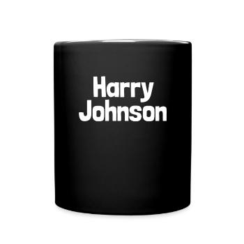 Harry Johnson unangemessener Humor peinlich - Tasse einfarbig - Schwarz - Vorne