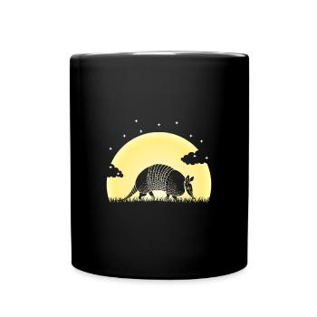 Armadillo, Armadillo, Landscape, Forest, Trees, Sun - Full Colour Mug - black - Front