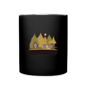 Armadillo, Armadillo, Landscape, Forest, Trees - Full Colour Mug - black - Front