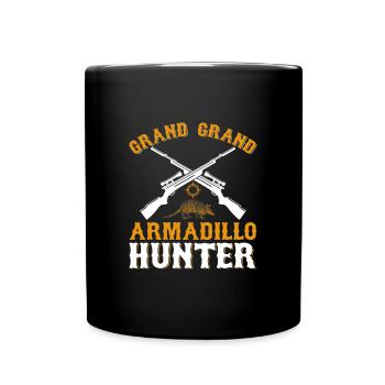 Gros Gros Chasseur de Tatous - Mug uni - noir - Devant