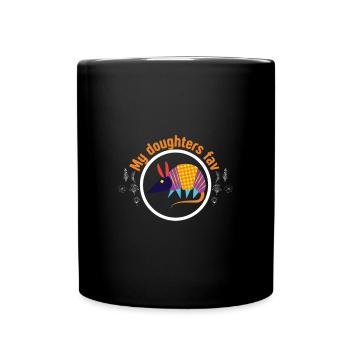 My Daughter's Favorite Shellfish Armored - Full Colour Mug - black - Front