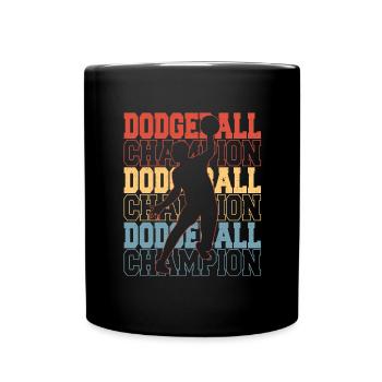 Dodgeball Gaga Ball Dodgeball Player Gift - Full Colour Mug - black - Front