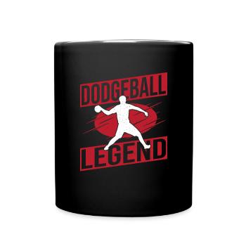 Dodgeball Gaga Ball Dodgeball Player Gift - Full Colour Mug - black - Front