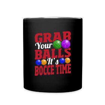 Boccia - Tasse einfarbig - Schwarz - Vorne