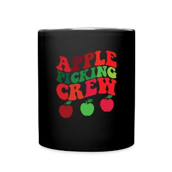 Apple Picking Crew Apple Orchard Apple Picking - Tasse einfarbig - Schwarz - Vorne